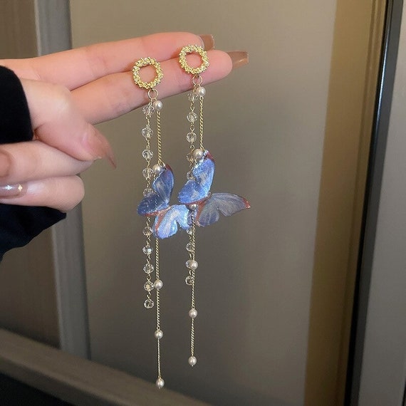 Cute long earrings deals