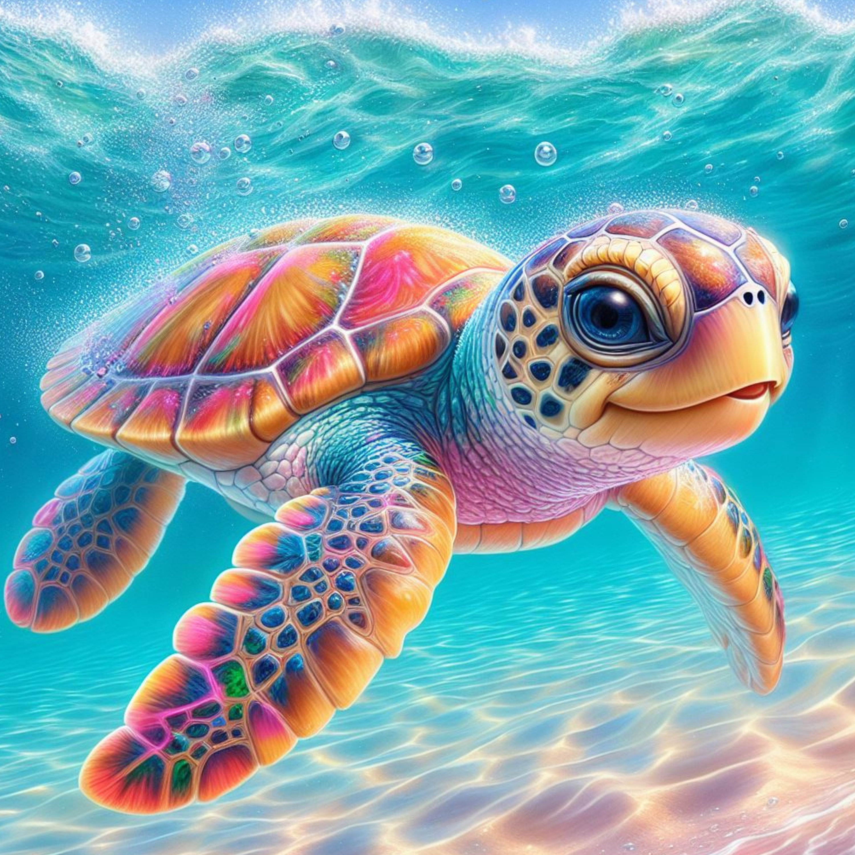 ★Original ART ‘Turtle’ Sea Turtle-turtle Painting-turtle Watercolor-archival Print