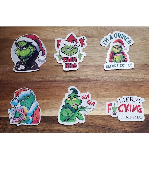 The Grinch Stickers Single or Pack