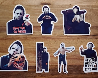 Halloween Michael Myers Stickers Single or Pack