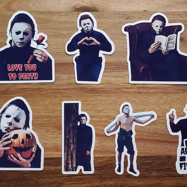 Halloween Michael Myers Stickers Single or Pack