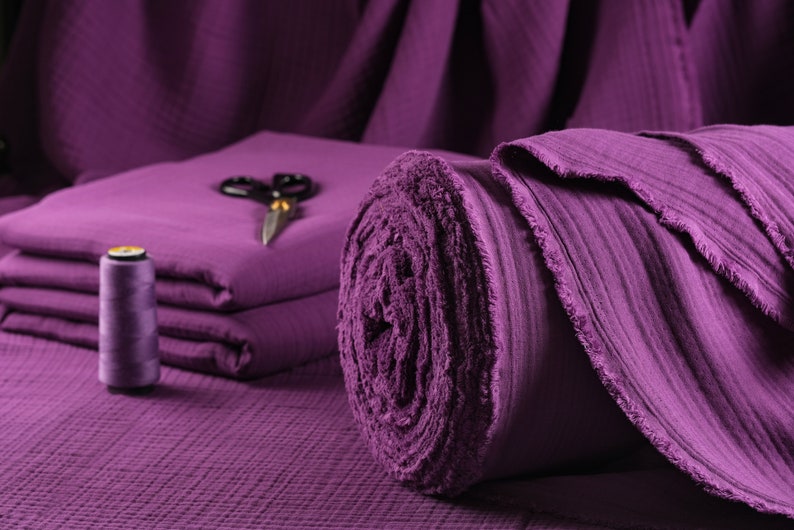 4 Layer Muslin Crinkle Gauze Fabric, Perfect for Swaddles, Baby