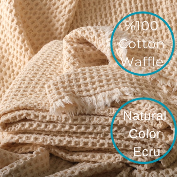 Natural Cotton Waffle Weave