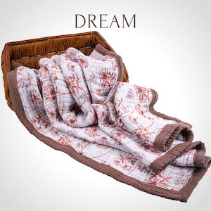 Cotton Muslin Blanket: 8-Layer Thermal Gauze Throw