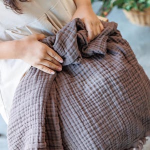 Organic Muslin Crib Blanket: Soft 4-Layer Cotton Baby Quilt