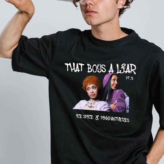 That Boy's a Liar Pt.2 Ice Spice and Pinkpantheress Graphic T-shirt  Merchandise Ice Spice Song T-shirt Ice Spice Fan Shirt 
