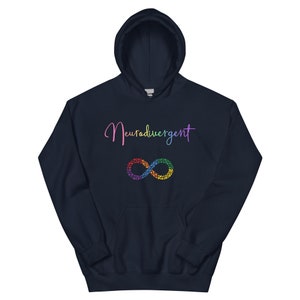 Sweat à capuche unisexe infini neurodivergent