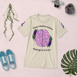 Chiari Malformation Hope For A Cure Brain Unisex Short sleeve t-shirt