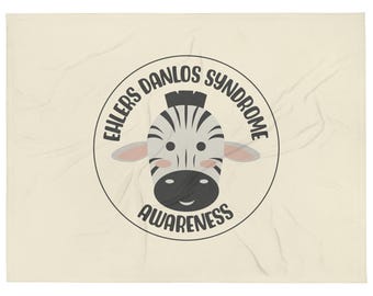 EDS Ehler-Danlos Syndrome Awareness Throw Blanket