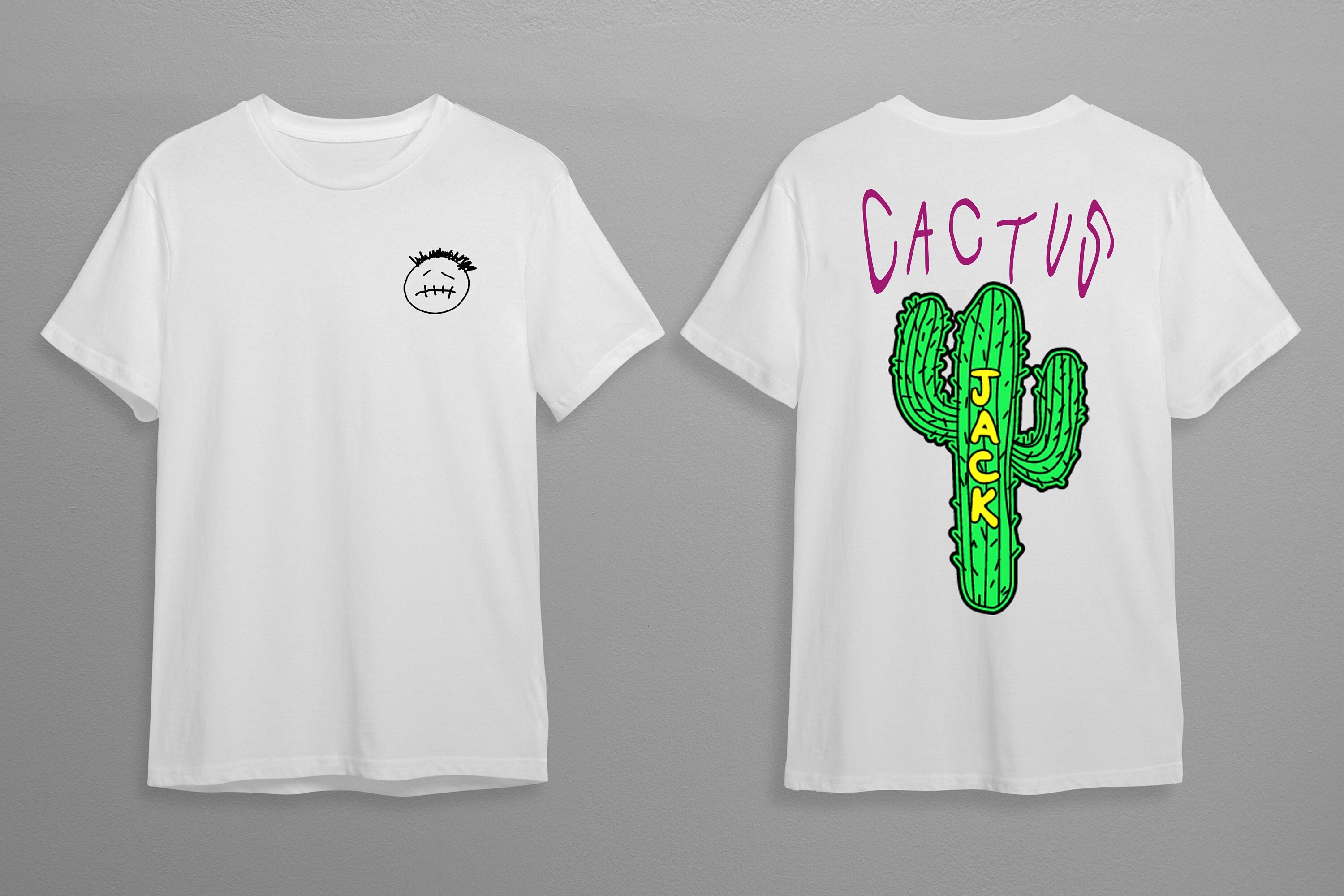 Travis Scott Cactus Jack T Shirt Custom Tee Hip Hop Style -  Denmark