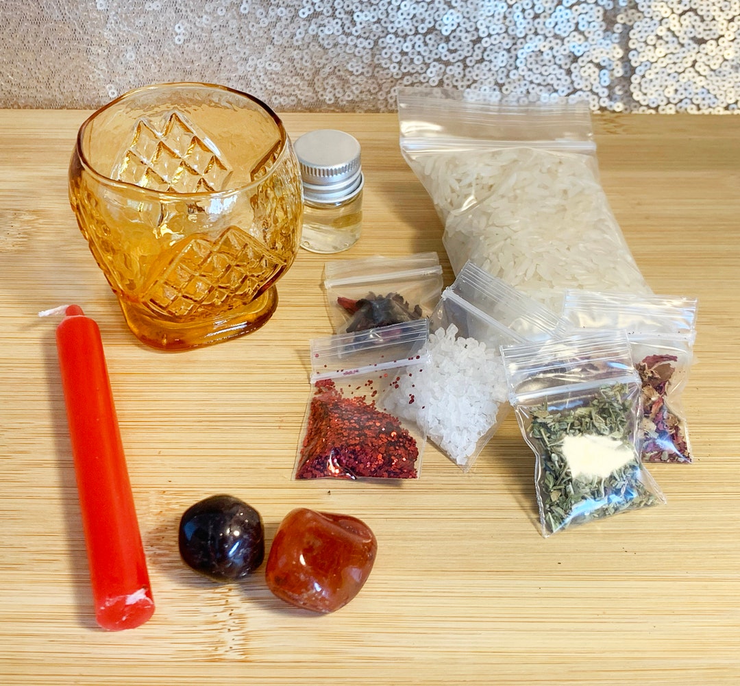 Ho Phase Spell Bowl Kit | Vintage Cup, Crystals, Herbs - Etsy