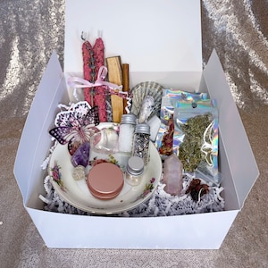 Aphrodite Altar Kit | Goddess Ritual Box with Crystals & Herbs