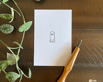 Ghost-print - 4 x 6 inch handgemaakte print