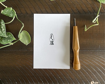 Lavalampprint - 4 x 6 inch handgemaakte print