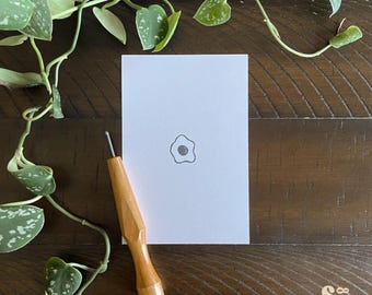 Eierprint - 4 x 6 inch handgemaakte print