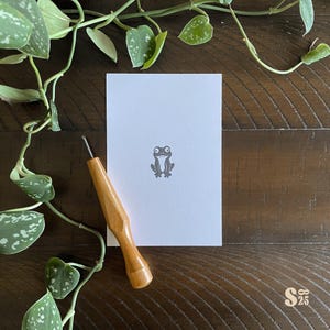 Frog Print - 4&quot;x6&quot; Handmade Print