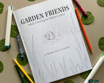 Garden Friends - kleurboek voor volwassenen voor natuurliefhebbers