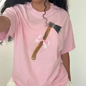 Axe Ribbon Unisex Grunge Tshirt