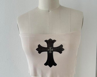 throwaway cross heaven scrap tube top