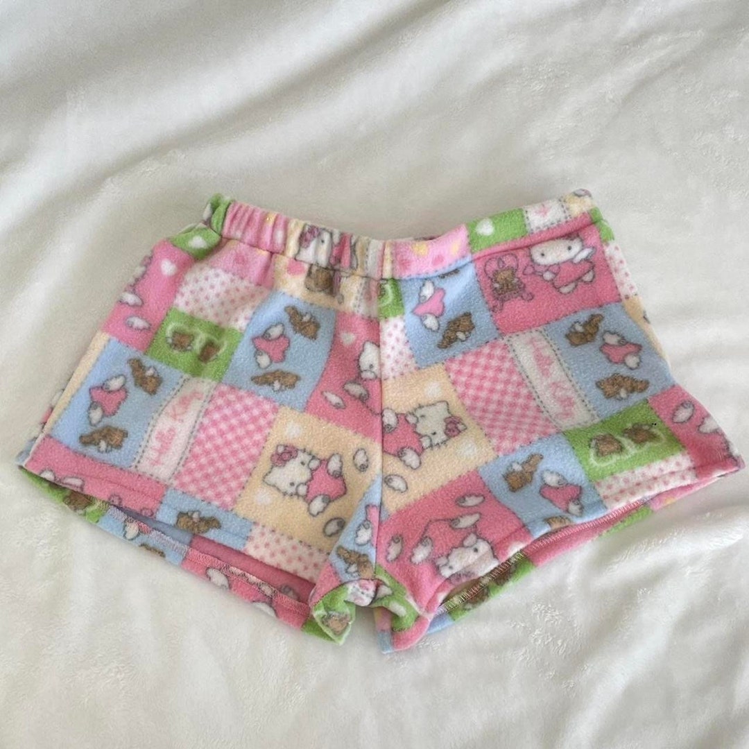 Hello Kitty Fleece Shorts - Etsy