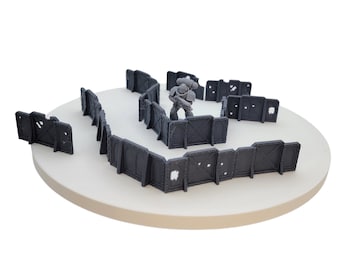 Scatter Barricade Set - Tabletop Terrain for Wargames, 3D-Printed, 28mm Scale