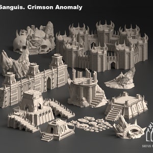 Sanguis: Crimson Anomaly - Dark Powers Fortress Tabletop.  Wasteland/ Ruins / Chaos/ Grimdark