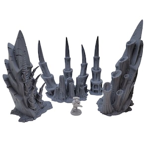 Alien Flora Set 3 - Tabletop Terrain for Wargames, 3D Printed, 28mm Scale