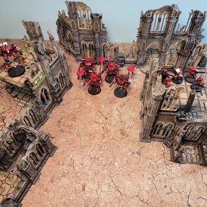 IMPERIALIS HEADQUARERS PART2, Tabletop Terrain Bundle Gothic Sci-Fi Ruinen Imperial Sector, Rpg & Wargame Scenery