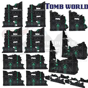 Faltbares Necron Ruins Terrain Set: Turnierfertige 40k Szenerie