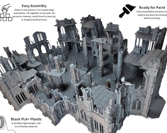 IMPERIALIS HEADQUARTERS Tabletop Terrain, Gothic Sci-fi