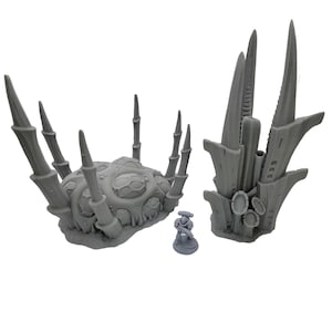 Alien Flora Set - Tabletop Terrain for Wargames, 3D Printed, 28mm Scale