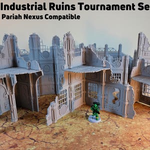 Pariah Nexus Compatible 10e Table Set: Mars Factory Wargaming Tabletop Terrain 10th Edition Competitive Tournament Set Industrial Terrain