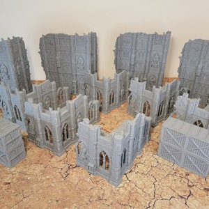 10e 40k Terrain Set: Tudo o que você precisa para criar todos os layouts dentro do 2023 WTC Map Pack. Leve, Médio ou Pesado. Médio mostrado aqui.