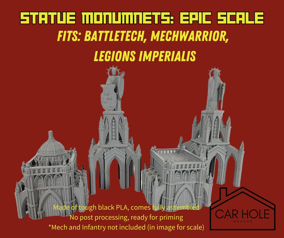EPIC Wargame Terrain Statue Monuments fits 6mm and 8mm Scale Games
