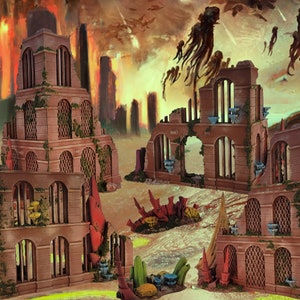 Competitive 40k Terrain for 10th Edition Tournaments, 28mm Scale 3d Printed Tyranid Wargaming Scenery, Kill Team Combat Patrol Incursion