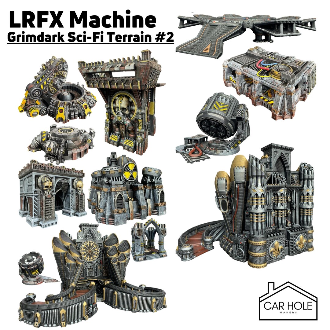 Space Marine Chapter HQ Caserma 28 Mm Terrain Grimdark Wargaming - Foto 3