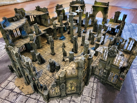 IMPERIALIS HEADQUARTERS Tabletop Terrain, Gothic Sci-fi Ruins 