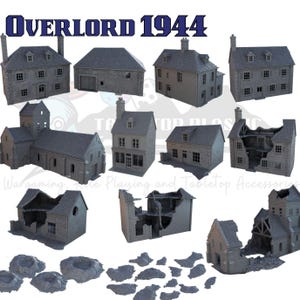 Overlord 1944 Rustic Village Farm – 28–32mm Terrain for Fantasy & Historical Battles
