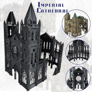 Gothic Ruins: Imperial Cathedral Set for Nexus Pariah & 28mm Wargames – Perfect for Immersive Battles and Strategic Play