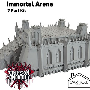 Immortal Arena - 7 Part Set - Wargaming Terrain and Scenery. Crimson Anomaly Terrain Series. Fits 40k World Eaters and Khorne Daemons