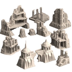 Jucoci Battlezone Creation Kit - 18-teiliges Terrain-Set Für Warhammer 40K Tabletop