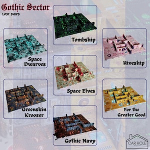 Boarding Action Kill Team Terrain: Modulares Gelände für Tabletop Kriegsspiele & RPGs, funktionierende Türen, Xenos-Gelände, Sci-Fi-Bodenfliesen