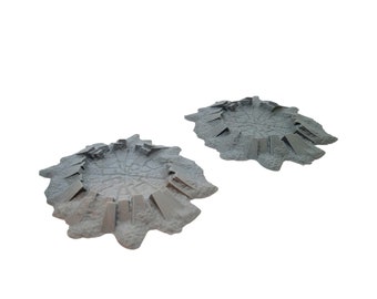 Unleash the Power of Ruins: Scatter Terrain Set of Craters, for Epic RPG & War Game Battles!