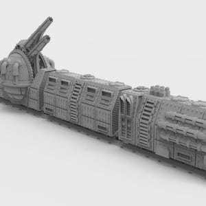 Armored Train Terrain Set – 28mm Sci-Fi Battlefield Centerpiece for Grimdark Wargames