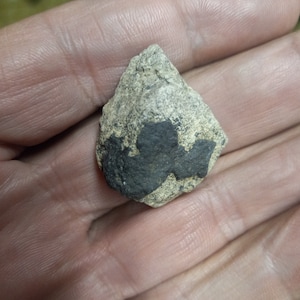 Lunar Metorite with part of the black