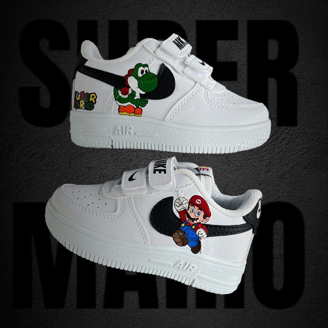Super Mario / Custom Cartoon Shoes / Customnike AF1/ Custom Cartoon Air Force Sneakers