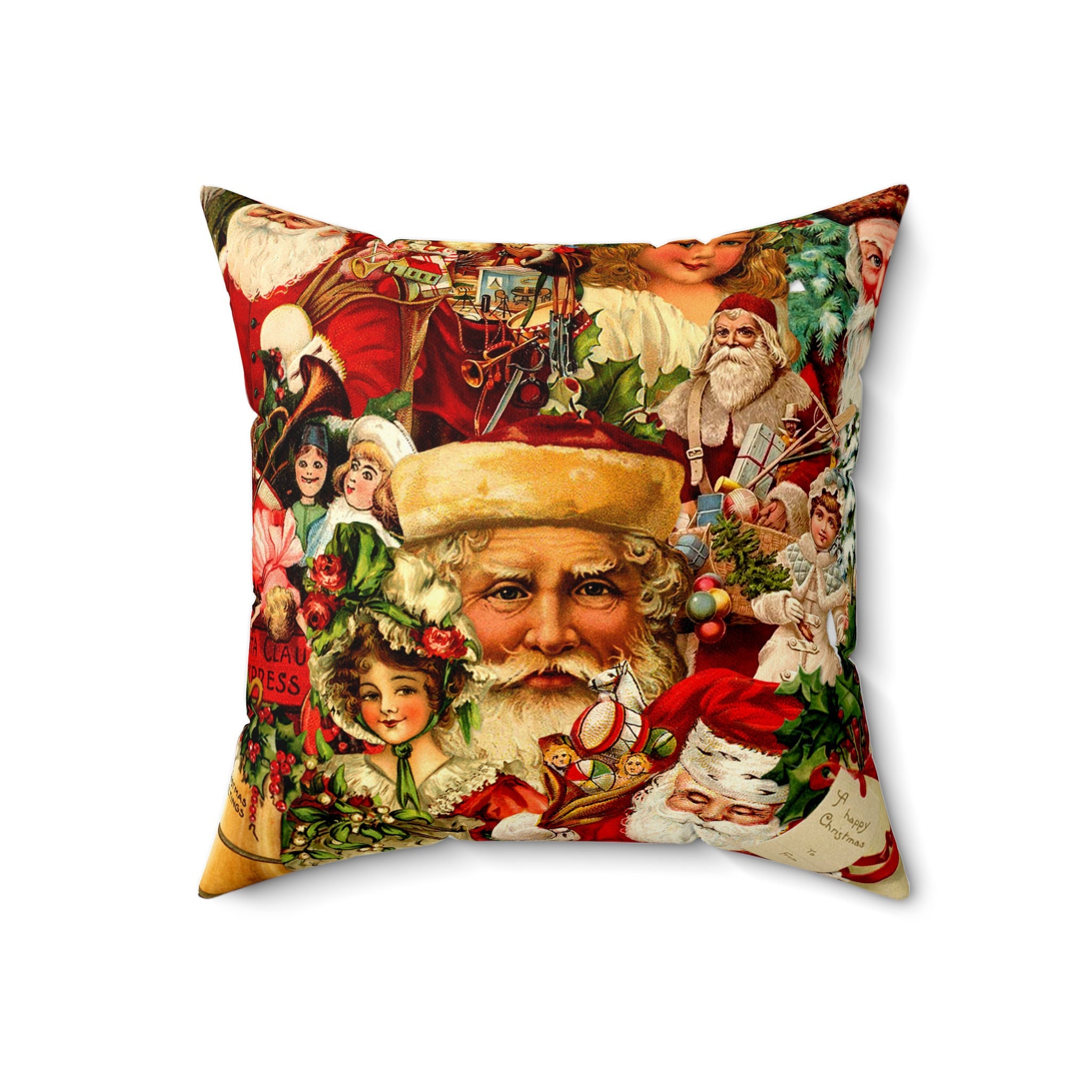 Christmas Pillow Covers Vintage Santa Reindeer Candy - Temu
