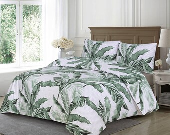 Luxury Floral Print Duvet Quilt Cover Bedding Set Single Double King Size