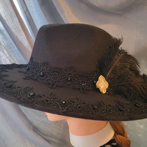 Black Lace Cowgirl Hat