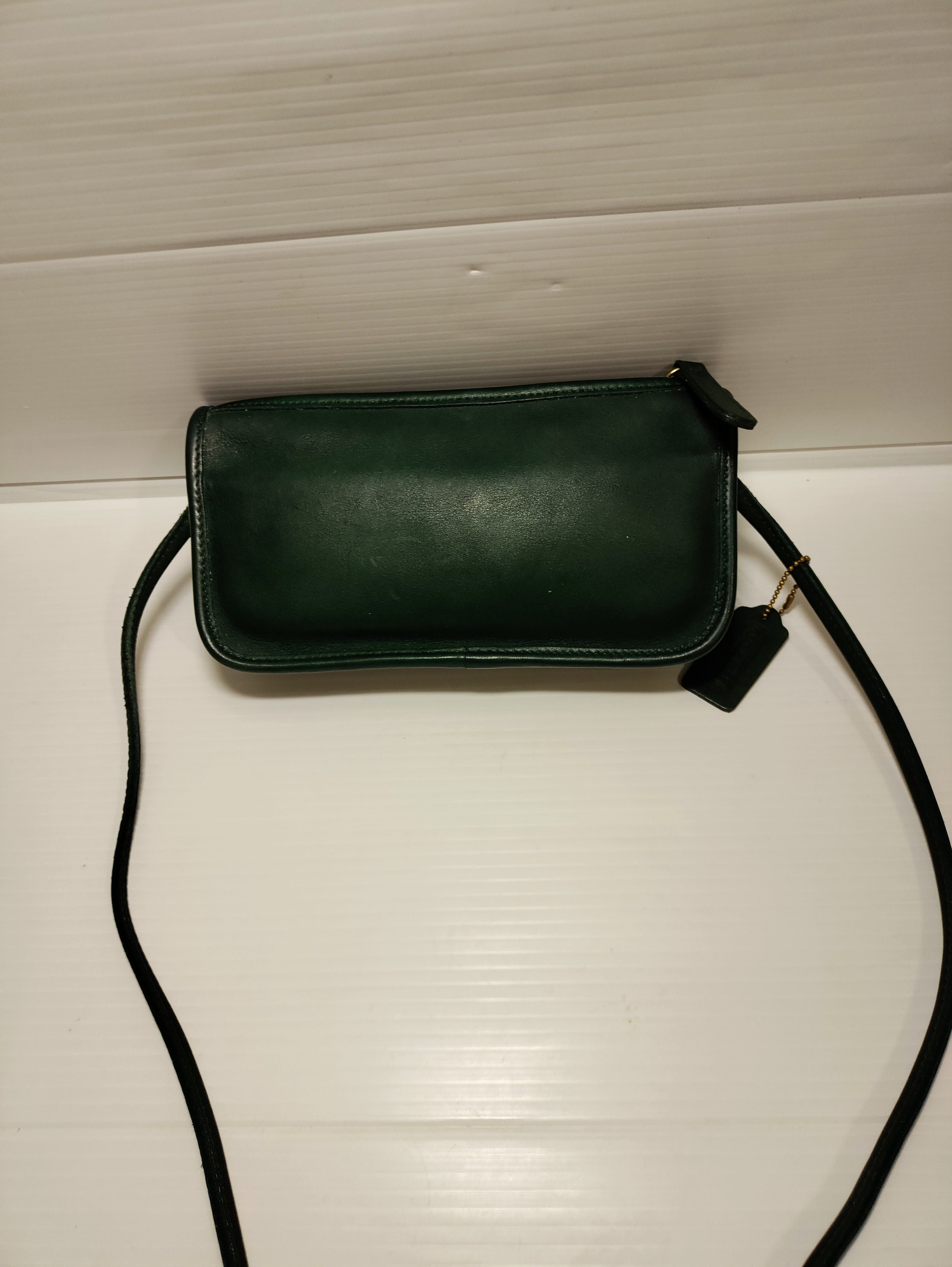 バッグ Vintage Coach Old Leather Handbag Green COACH Vintage Mitchell Zip Crossbody Shoulder Bag 9655